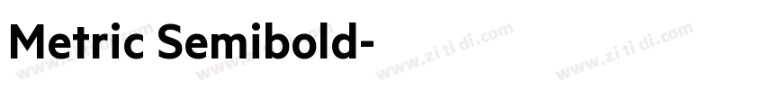 Metric Semibold字体转换